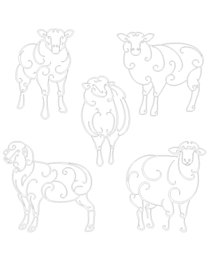 Swirly Sheep Patterns