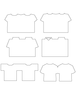 T-Shirt-Shaped Card Patterns