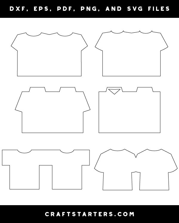 T-Shirt-Shaped Card Patterns