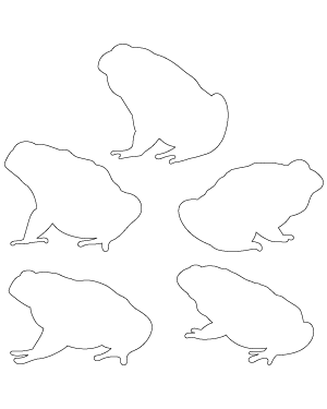 Toad Side View Patterns