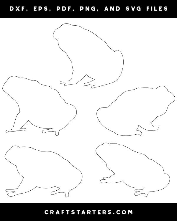 Toad Side View Patterns