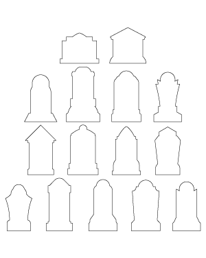 Halloween Tombstone Templates