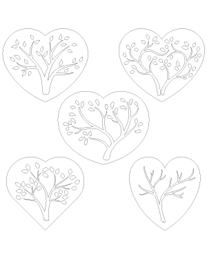 Tree In Heart Patterns