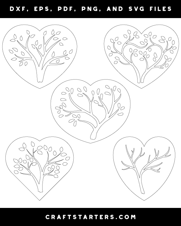 Tree In Heart Patterns