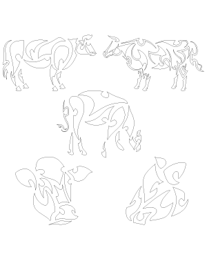 Tribal Cow Patterns
