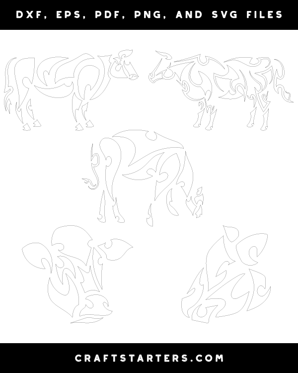 Tribal Cow Patterns