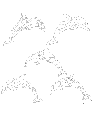 Tribal Dolphin Patterns