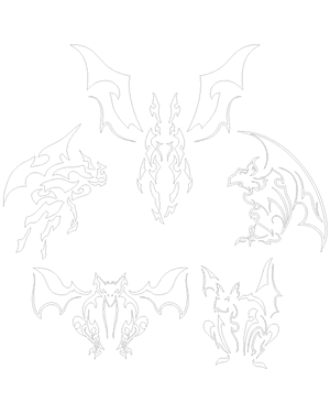 Tribal Gargoyle Patterns