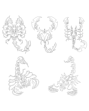 Tribal Scorpion Patterns