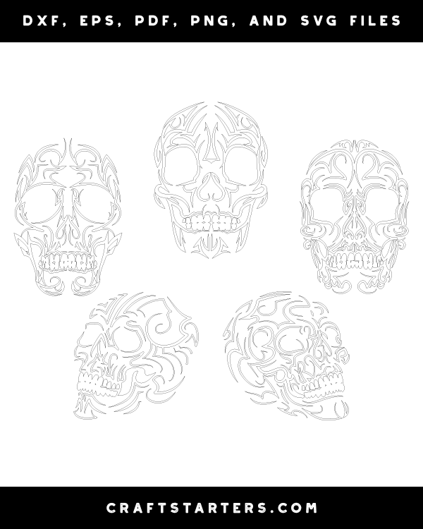 Tribal Skull Patterns