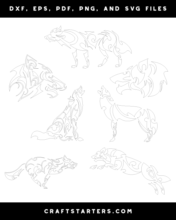 Tribal Wolf Patterns