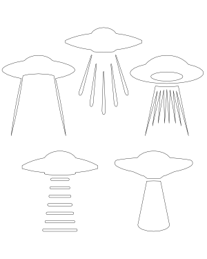 UFO with Beam Patterns