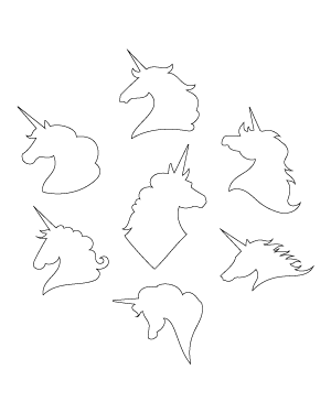 Unicorn Head Patterns