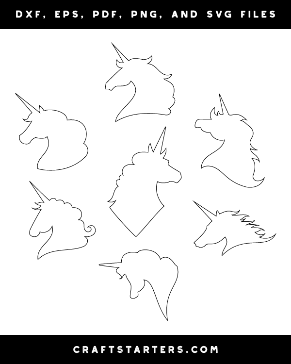 Free Free Unicorn Head Outline Svg 749 SVG PNG EPS DXF File