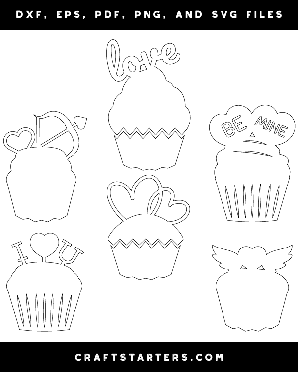 Valentine Cupcake Patterns