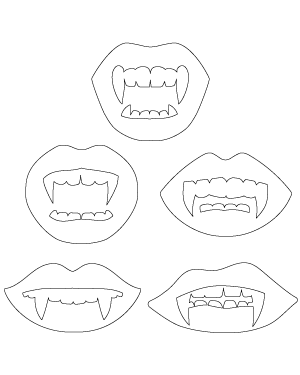 Vampire Mouth Patterns