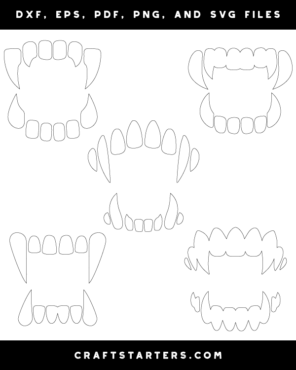 Vampire Teeth Patterns
