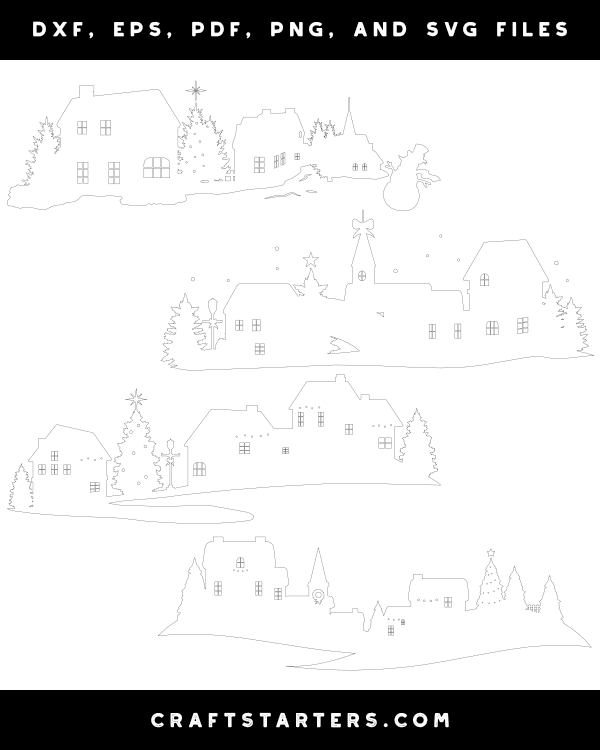 Victorian Christmas Village Patterns
