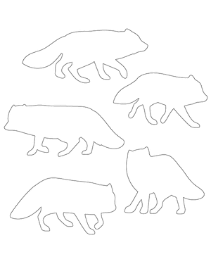 Walking Arctic Fox Patterns