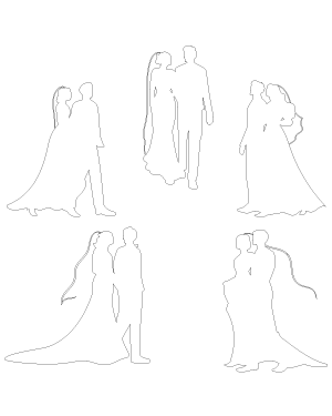 Walking Bride and Groom Patterns