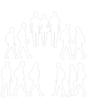 Walking College Students Patterns