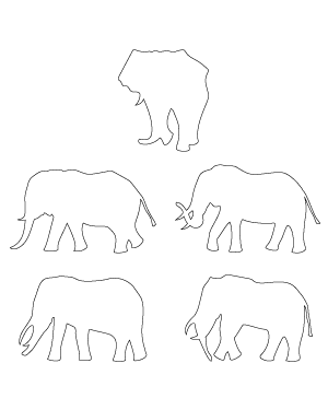 Walking Elephant Patterns