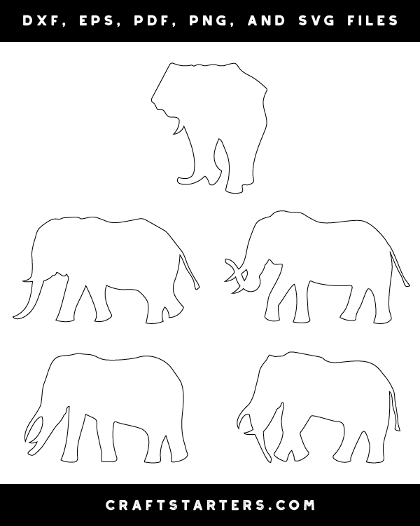 Free Free 215 Elephant Outline Svg SVG PNG EPS DXF File