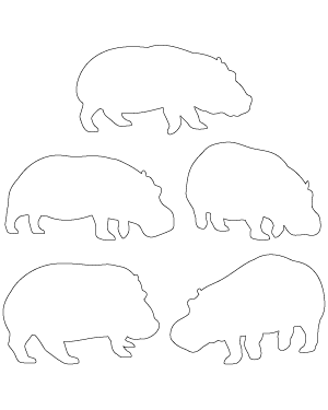 Walking Hippo Patterns