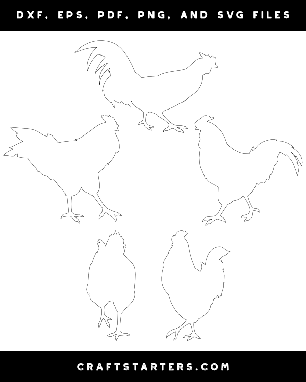 Walking Rooster Patterns