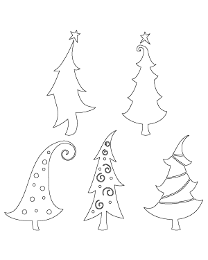 Whimsical Christmas Tree Patterns