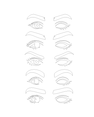 Winking Female Eyes Patterns