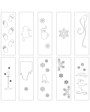 Winter Bookmark Patterns