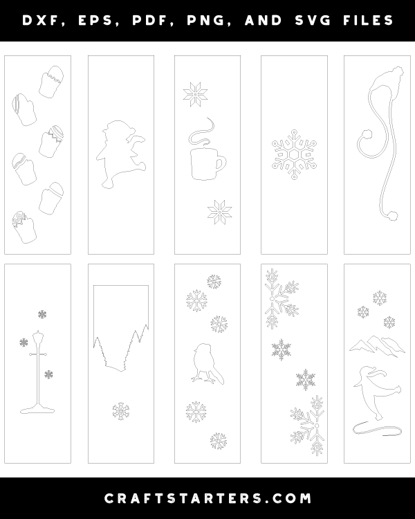 Winter Bookmark Patterns