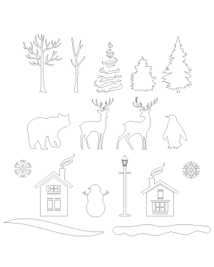 Winter Scene Creator Patterns