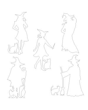 Witch and Cat Patterns