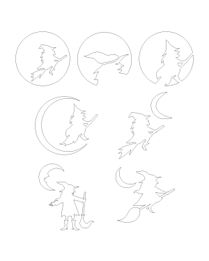 Witch And Moon Patterns