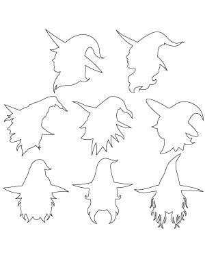 Witch Face Patterns
