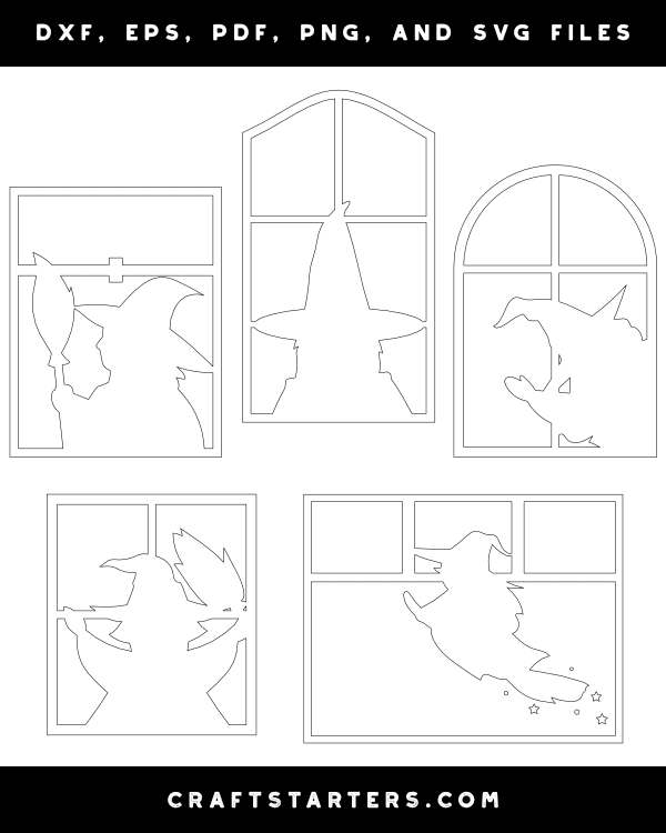 Witch in Window Patterns