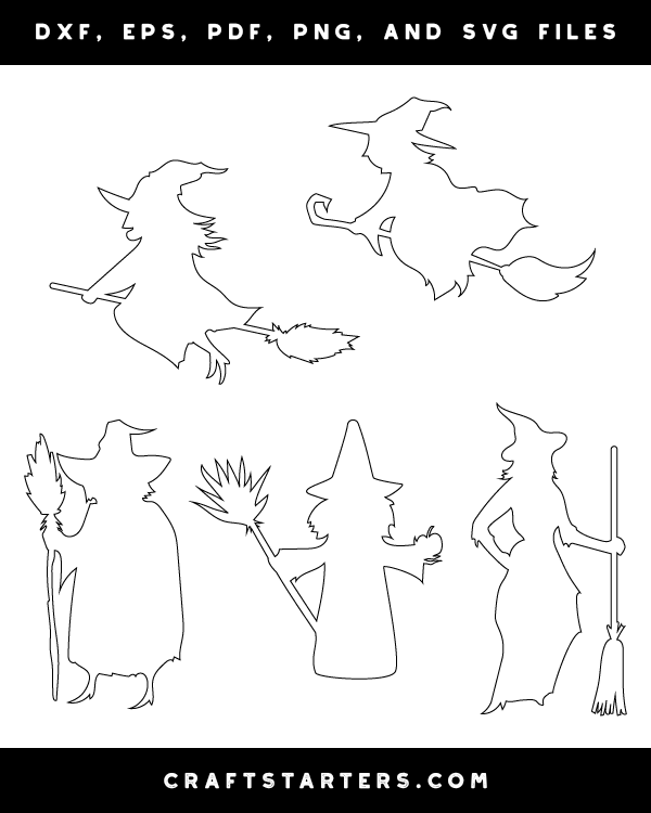 Witch With Broom Patterns