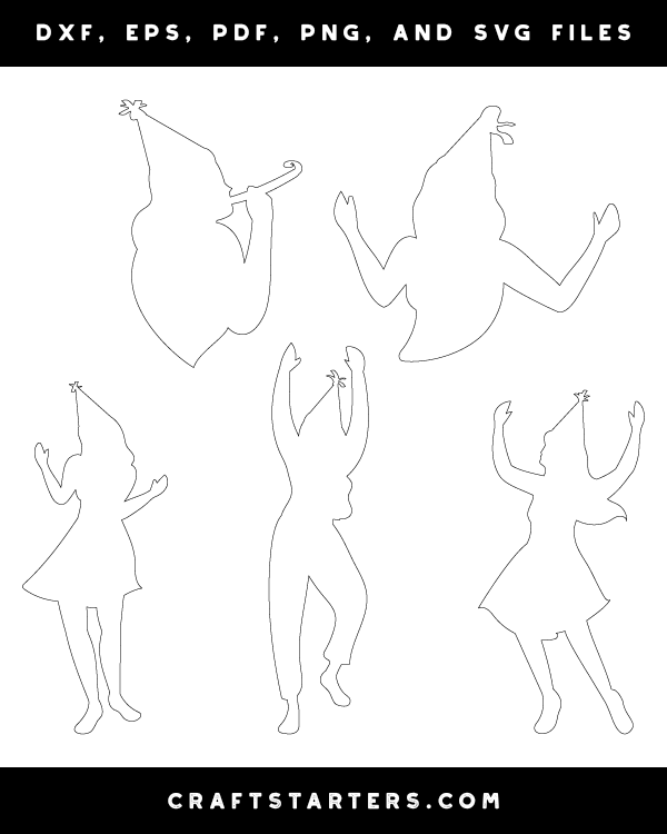 Woman In Party Hat Patterns