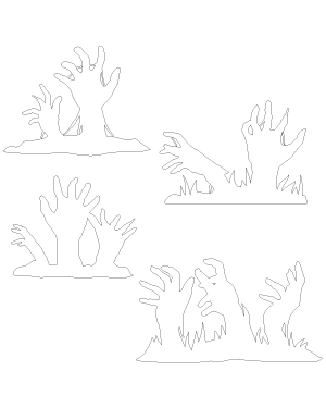 Zombie Hands Patterns